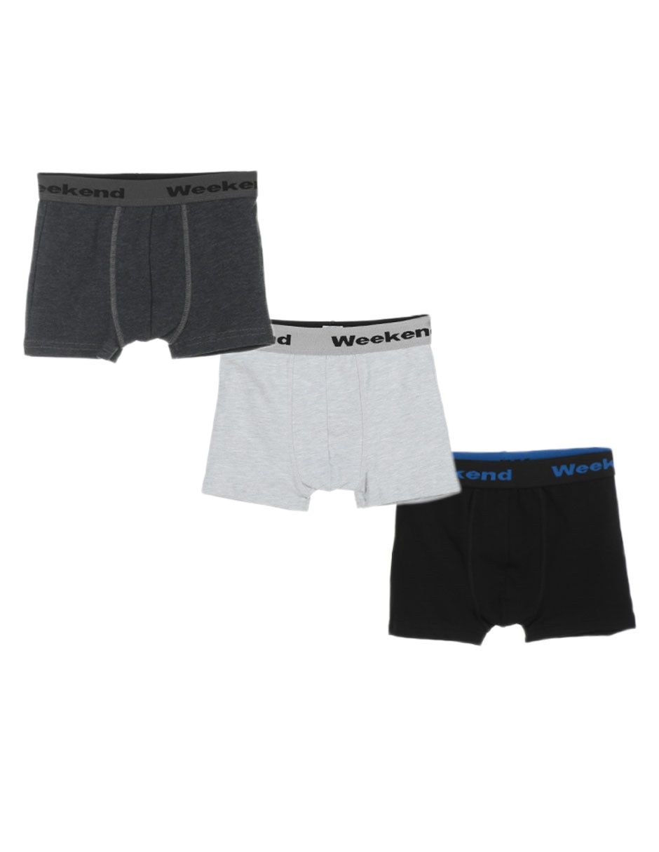Set bóxer de algodón para niño Set bóxer de algodón para niño