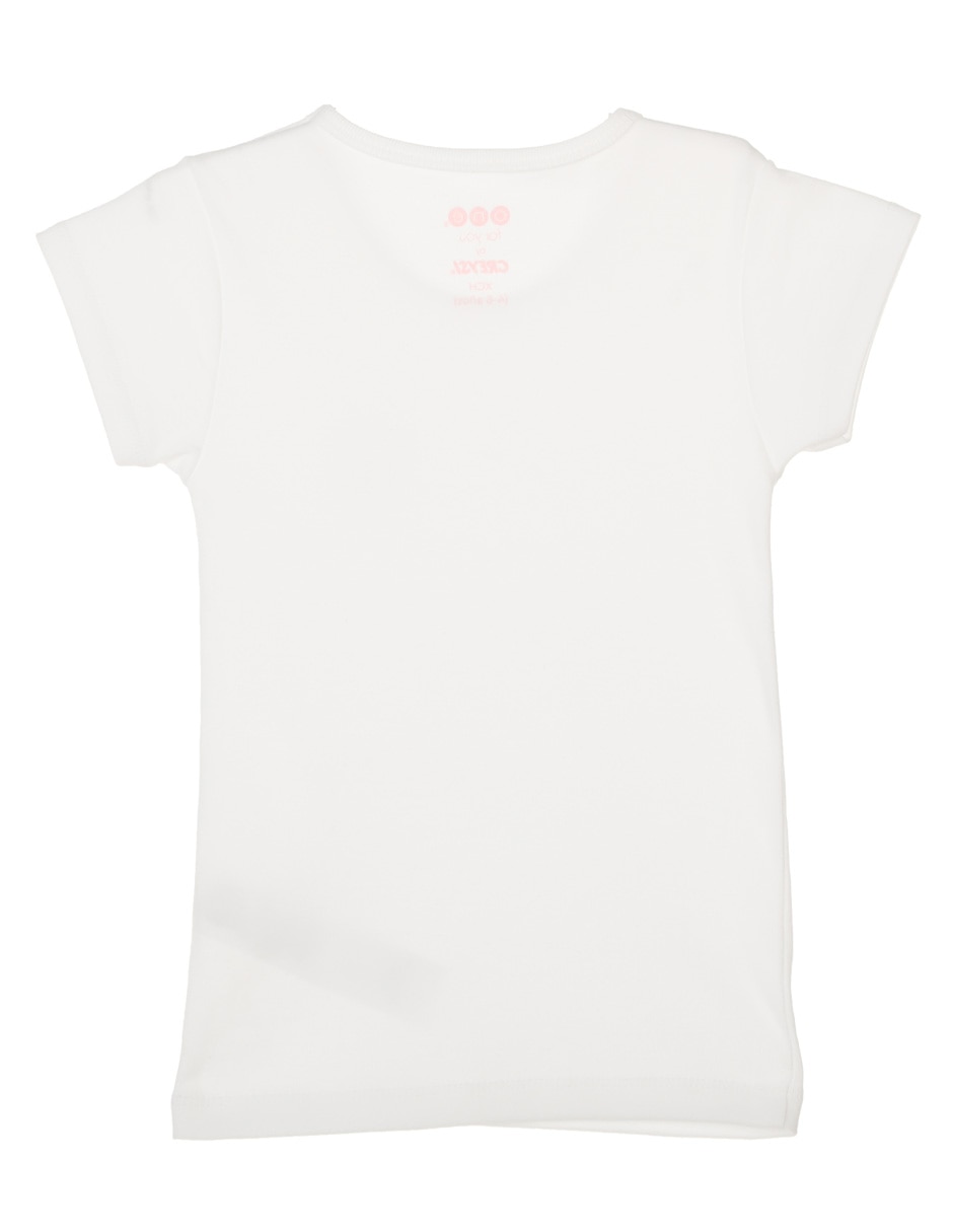 Camiseta cuello redondo para niña