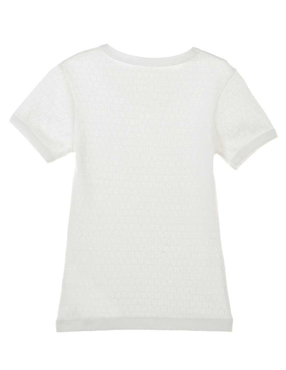 Camiseta cuello redondo para niña