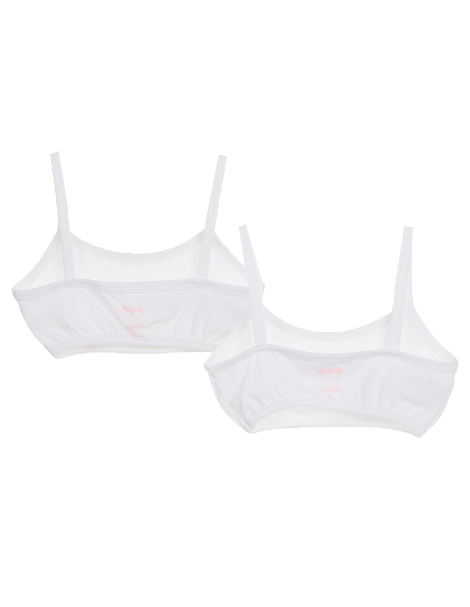 Set corpiño de algodón para niña