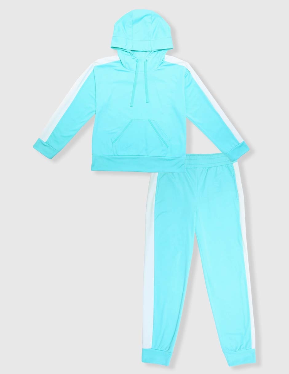 Conjunto deportivo straight con elástico para niña