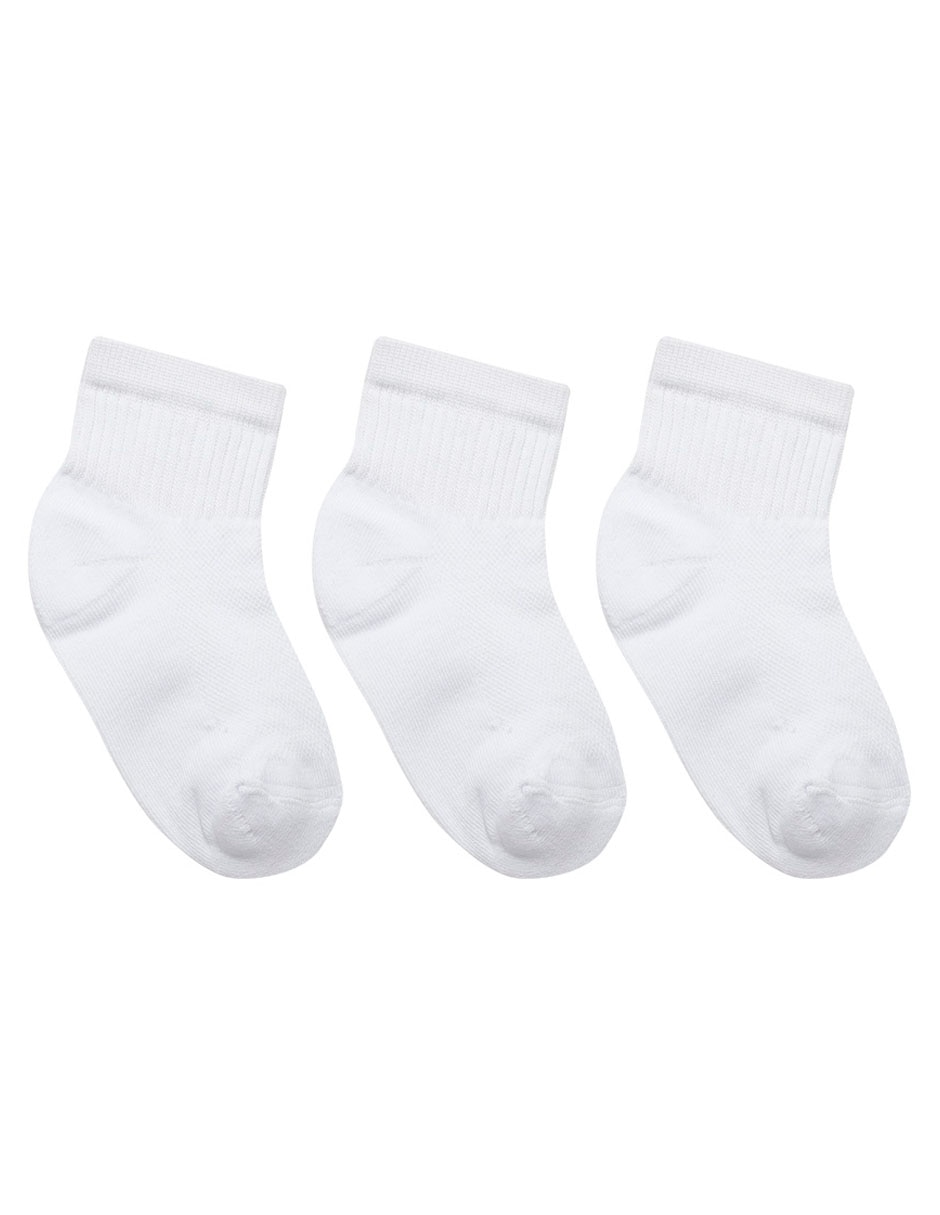 Set calceta de algodón infantil 3 pares 2