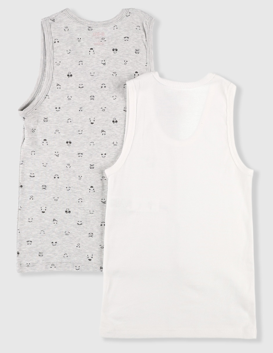 Set camiseta cuello redondo para niño