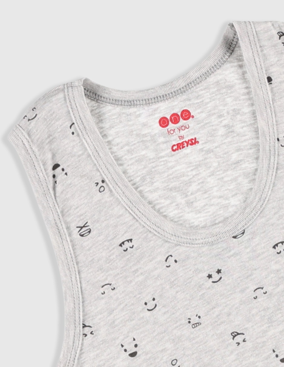 Set camiseta cuello redondo para niño