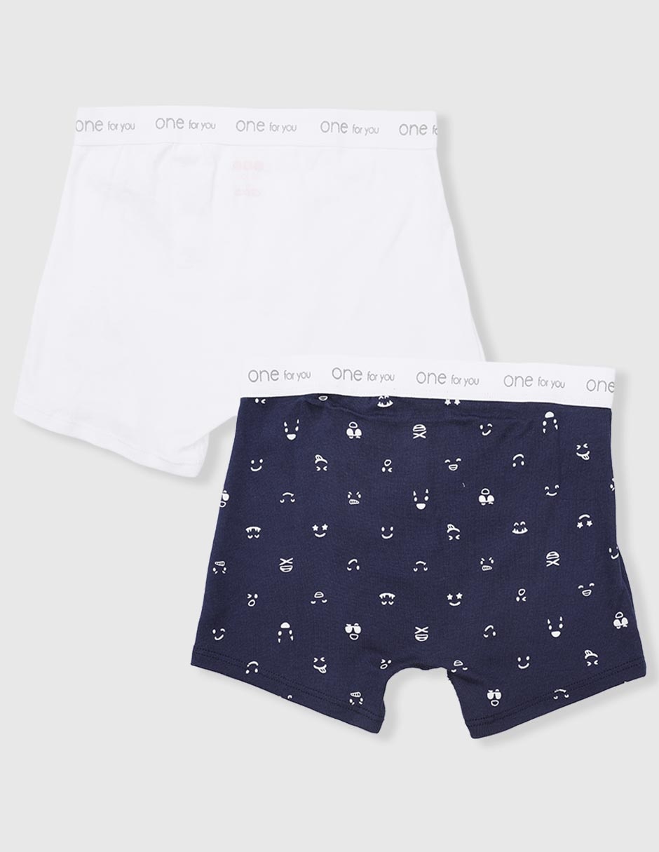 Set bóxer de algodón para niño