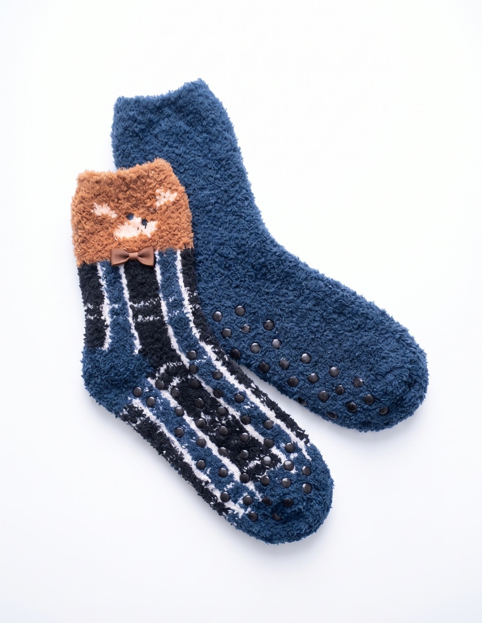 Set de calcetín antideslizante para niño 2 pares