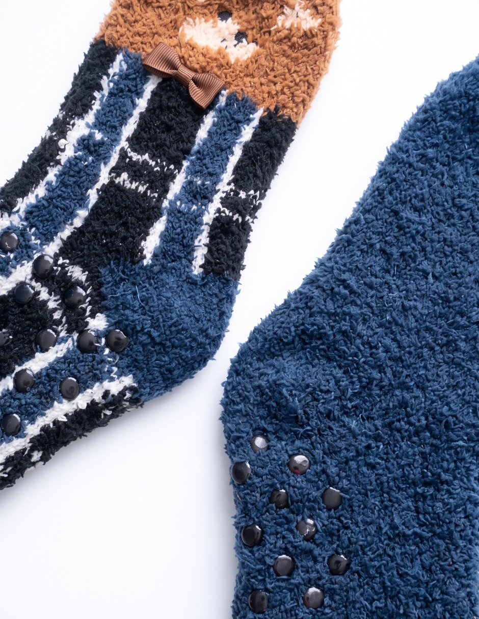 Set de calcetín antideslizante para niño 2 pares 2