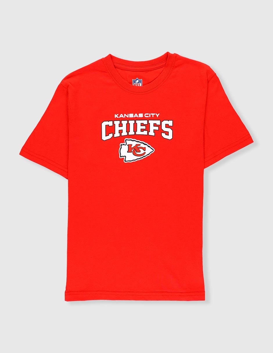 Playera deportiva para fútbol americano Kansas City Chiefs de niño