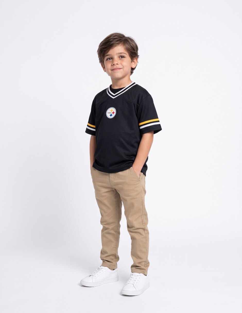Playera deporitva casual Pittsburgh Steelers de niño 4