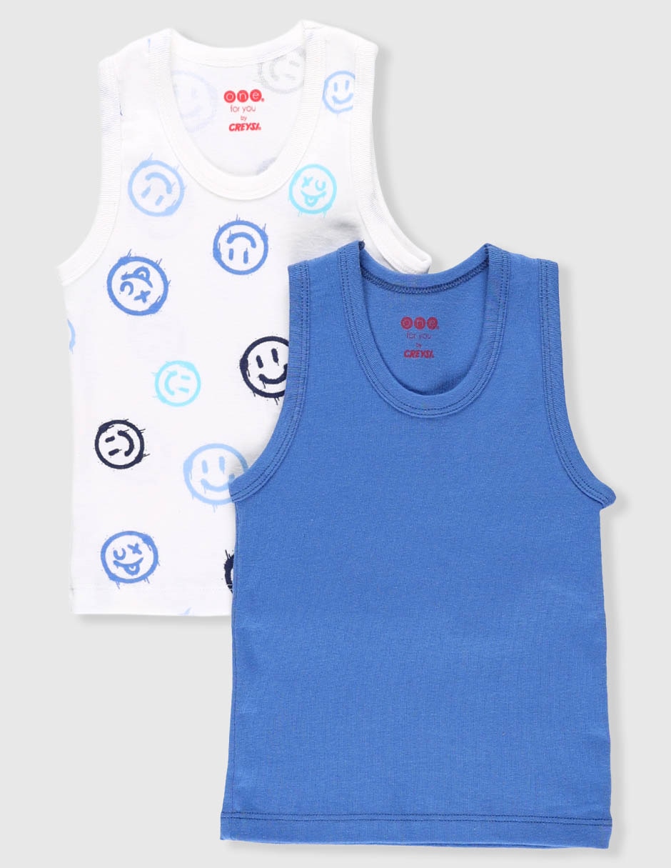 Set camiseta cuello redondo para niño