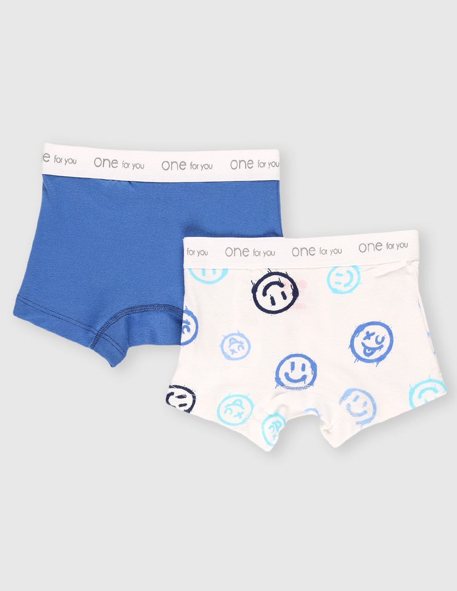 Set bóxer de algodón para niño
