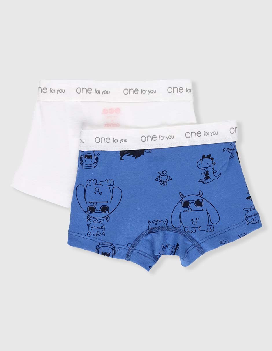 Set bóxer de algodón para niño 2