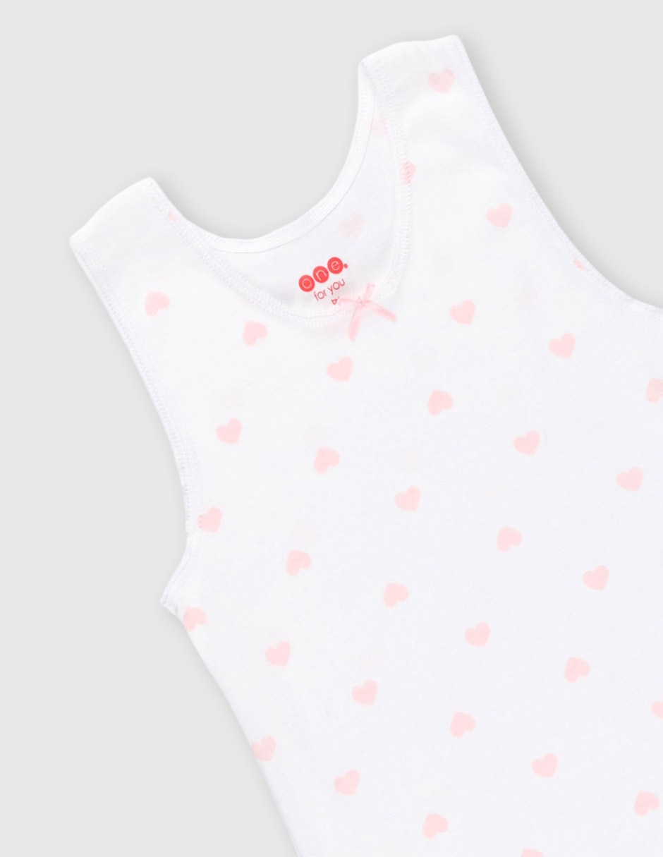 Set camiseta cuello redondo para niña