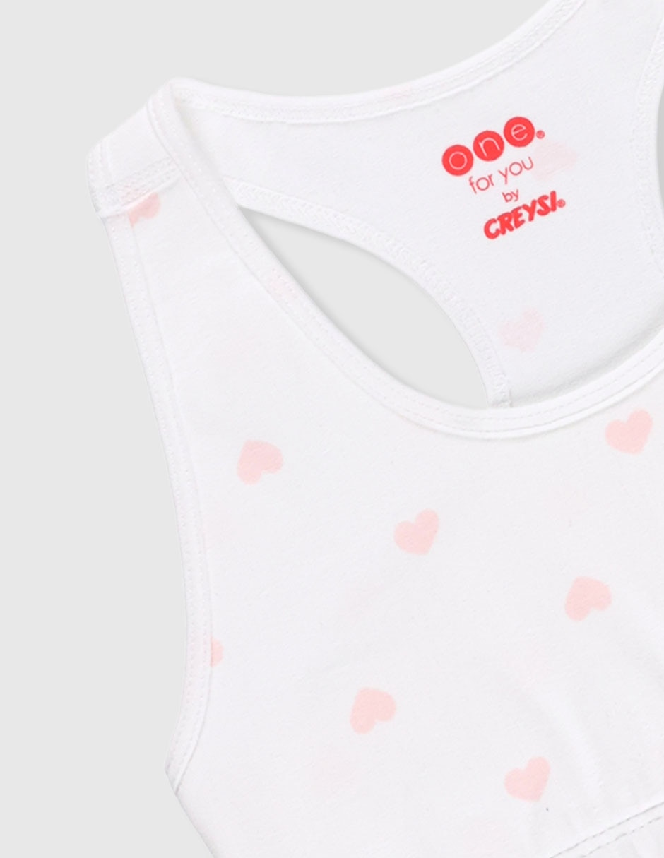 Top de algodón para niña