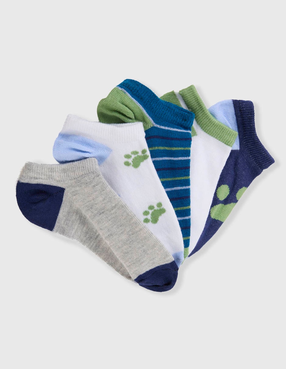 Set de tin de algodón para niño 5 pares Set de tin de algodón para niño 5 pares