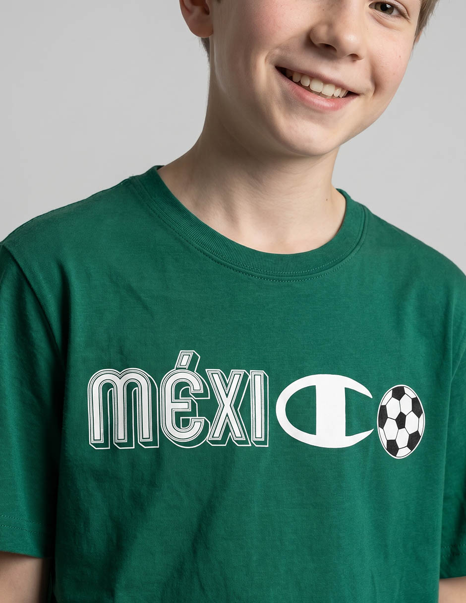 Playera deportiva casual champion México para niño