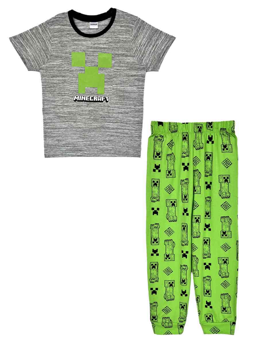 Conjunto pijama minecraft para niño