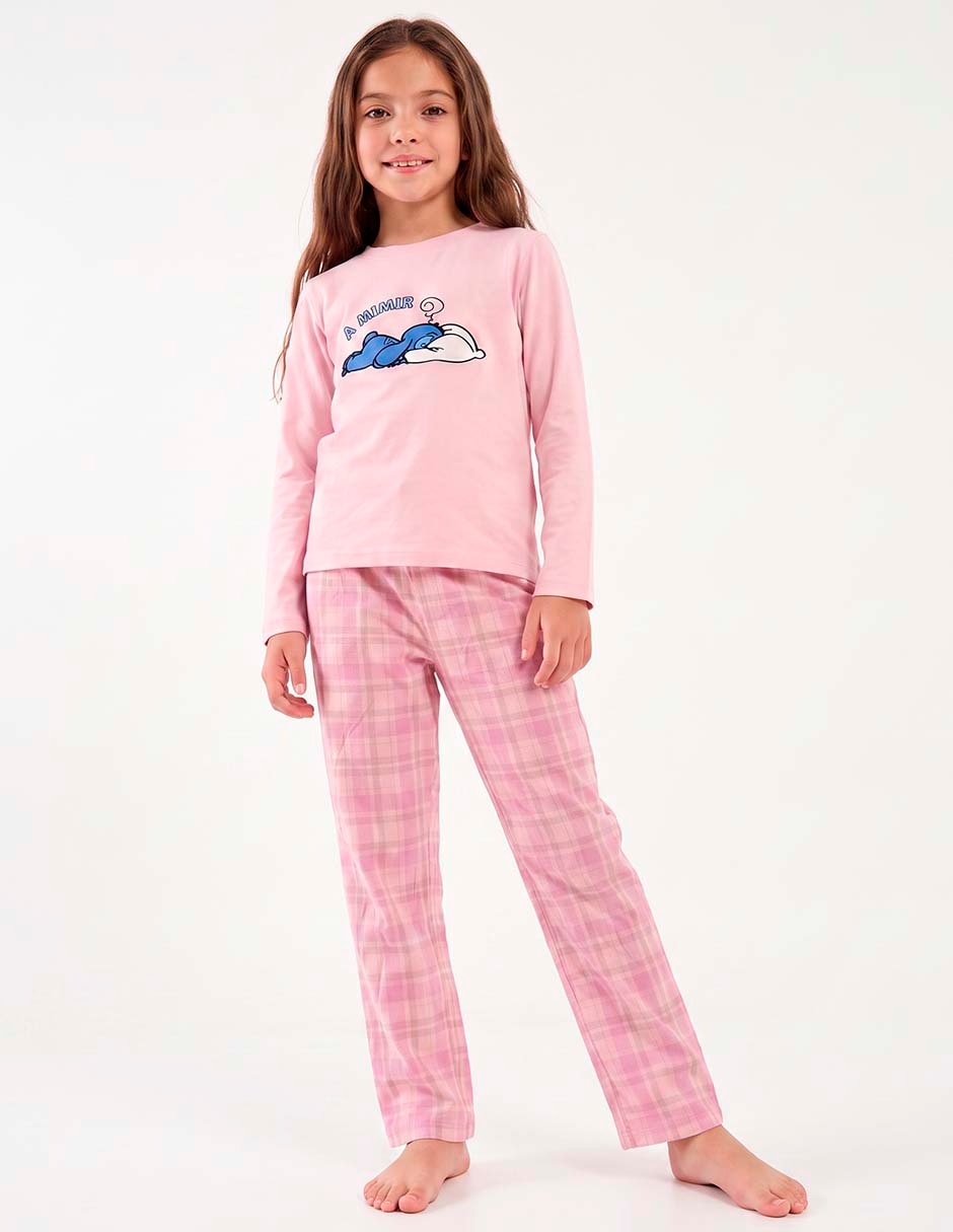 Conjunto pijama stitch para niña 3