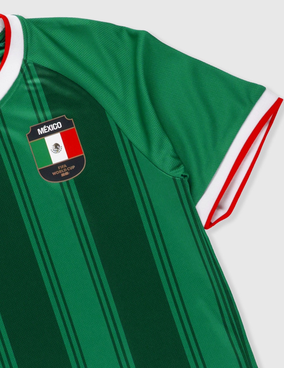 Jersey de la selección nacional de méxico manga corta fifa para niño