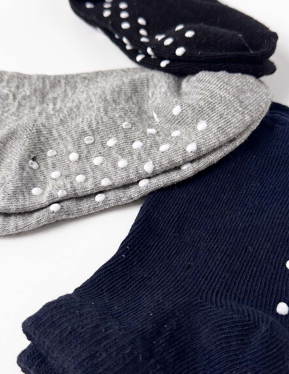 Tín antiderrapante unisex 3 pares 3