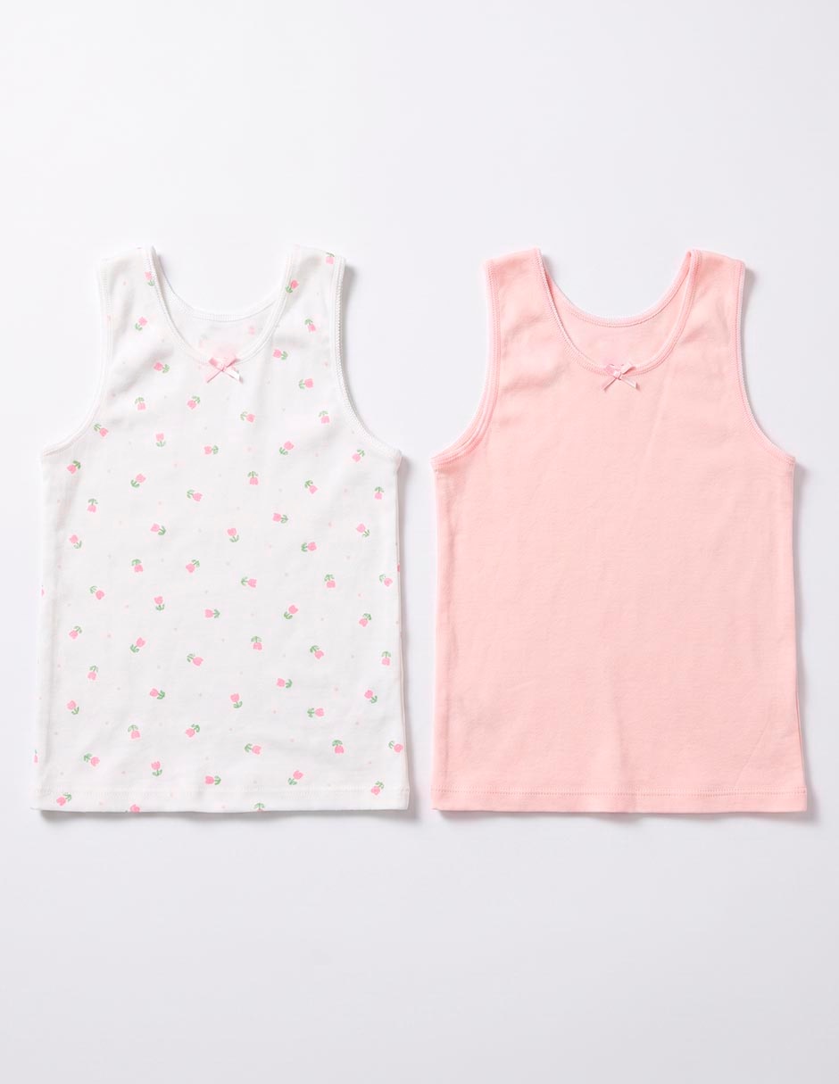 Set camiseta cuello redondo para niña 4