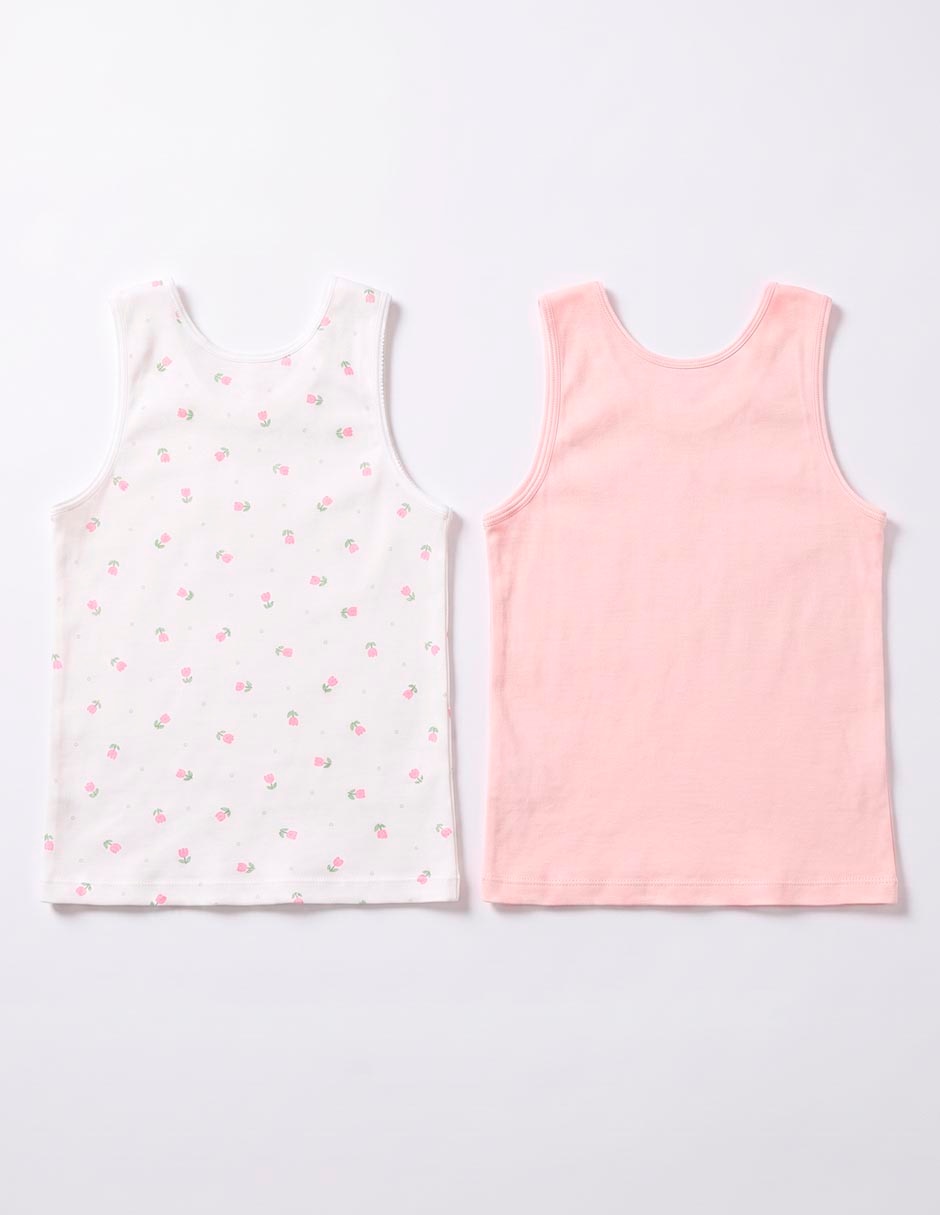Set camiseta cuello redondo para niña 3