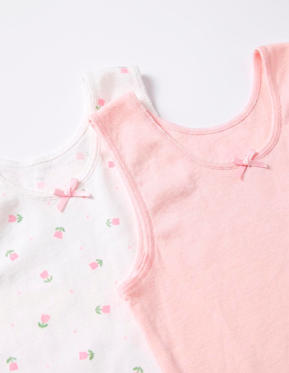 Set camiseta cuello redondo para niña 2