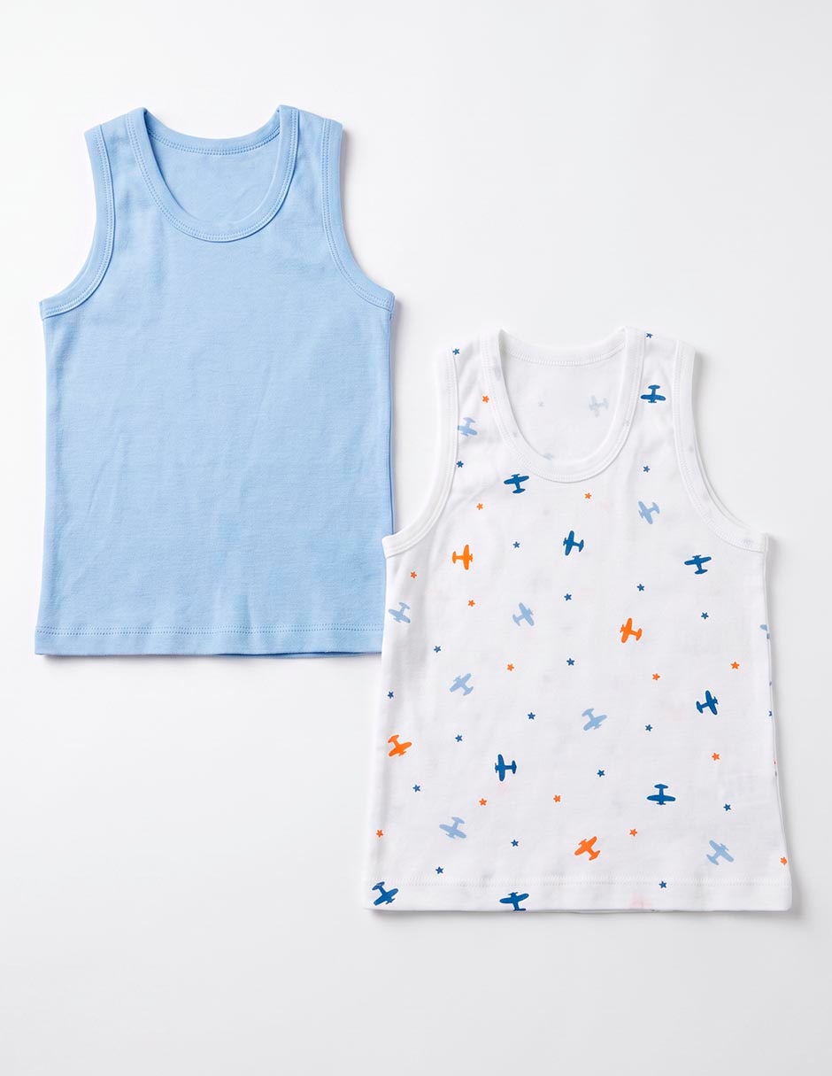 Set camiseta cuello redondo para niño 4