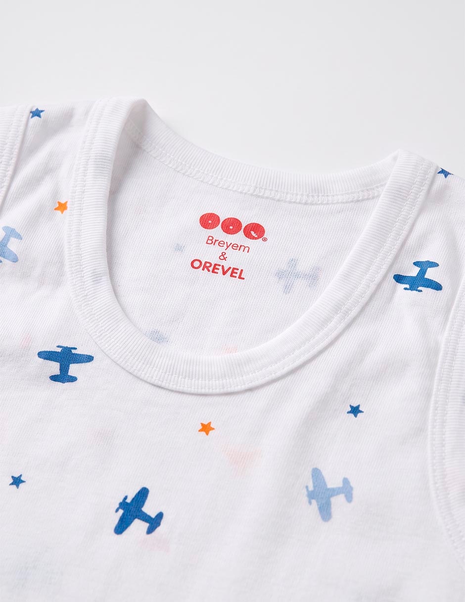 Set camiseta cuello redondo para niño 2