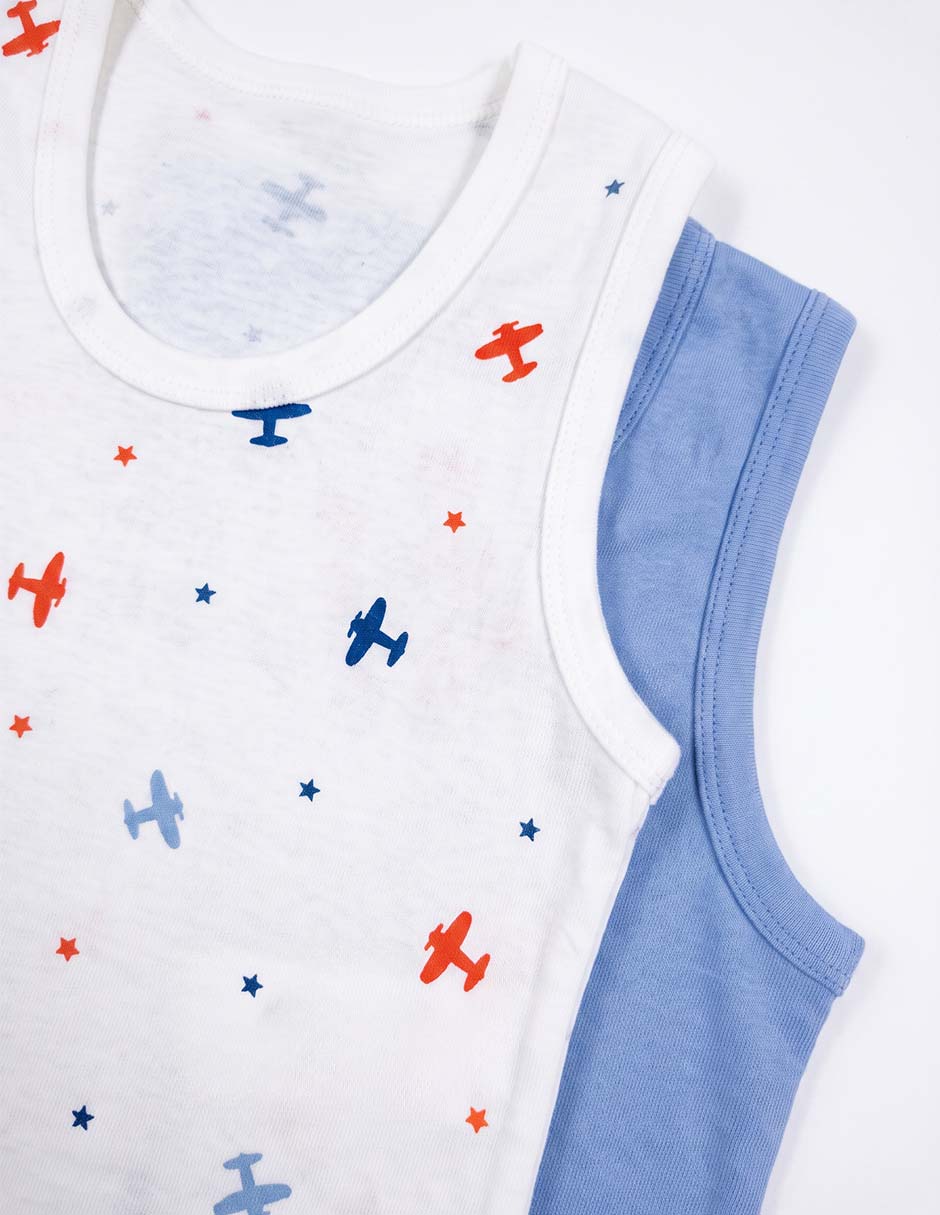 Set camiseta cuello redondo para niño 11