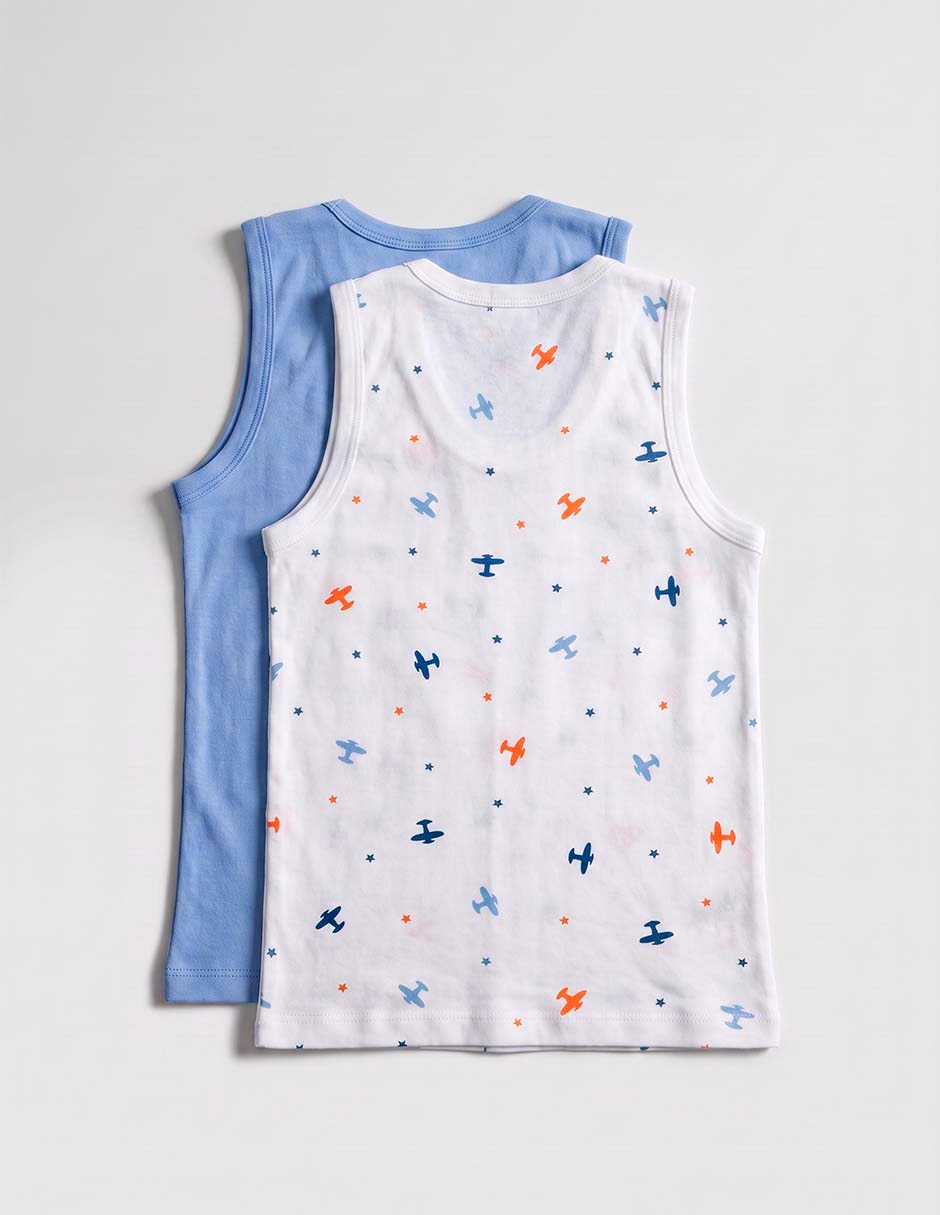 Set camiseta cuello redondo para niño