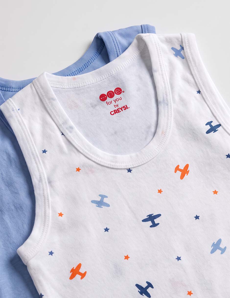 Set camiseta cuello redondo para niño 7