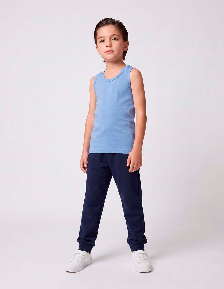 Set camiseta cuello redondo para niño 13