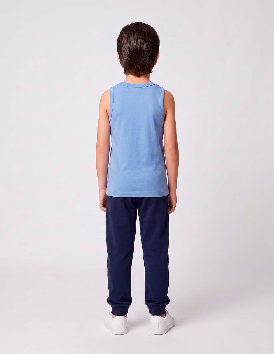 Set camiseta cuello redondo para niño 15