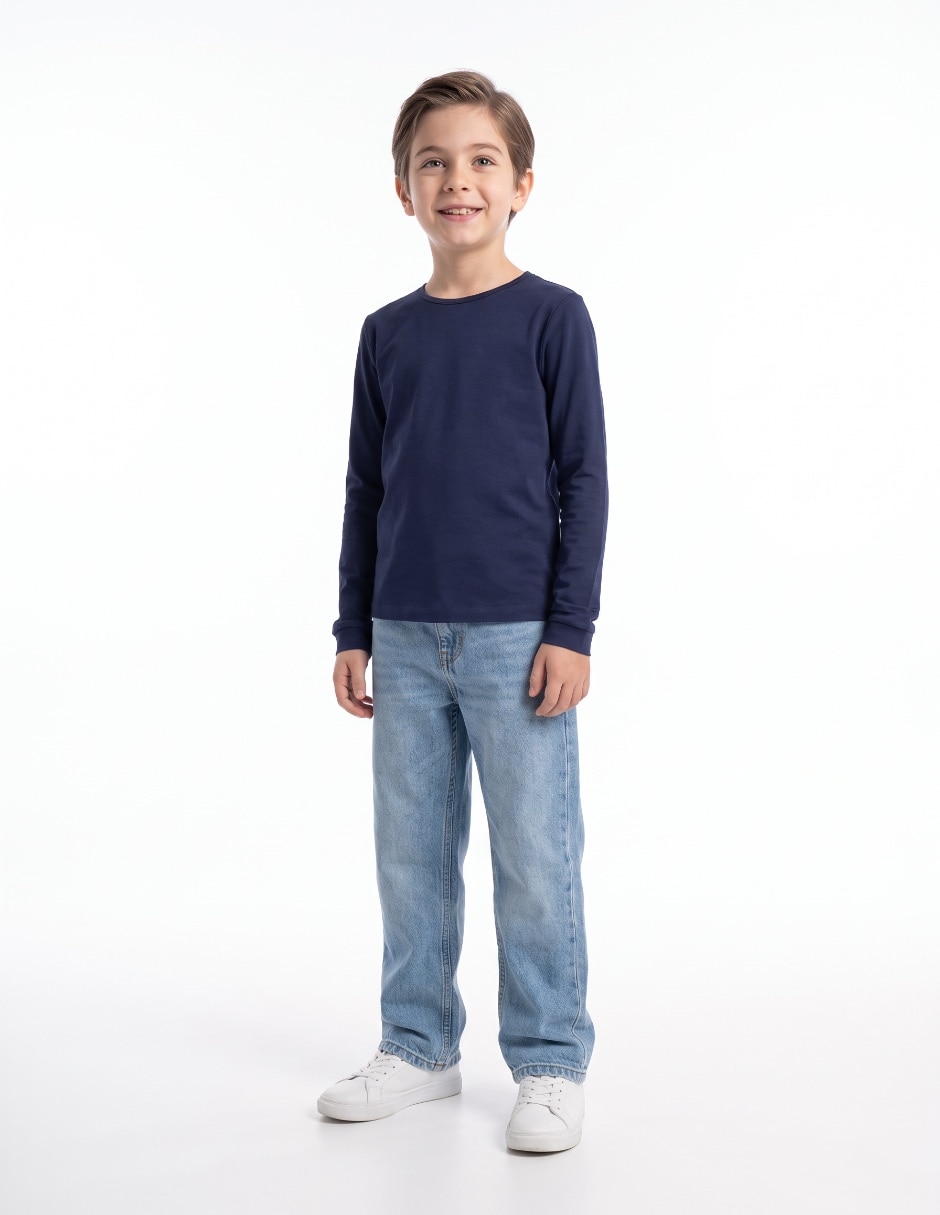 Playera manga larga para niño Playera manga larga para niño