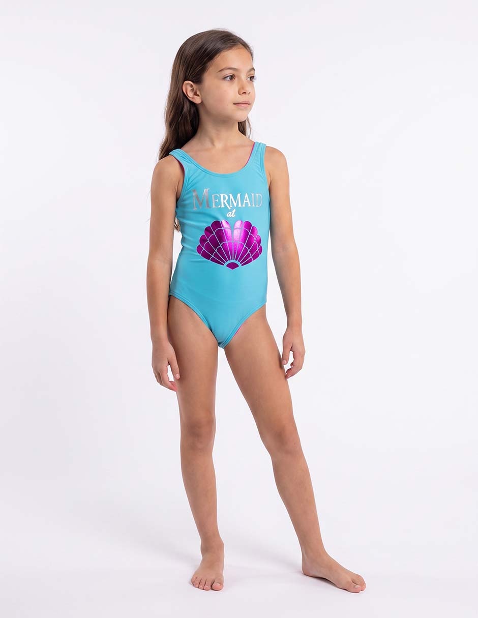 Traje de baño completo para niña Traje de baño completo para niña