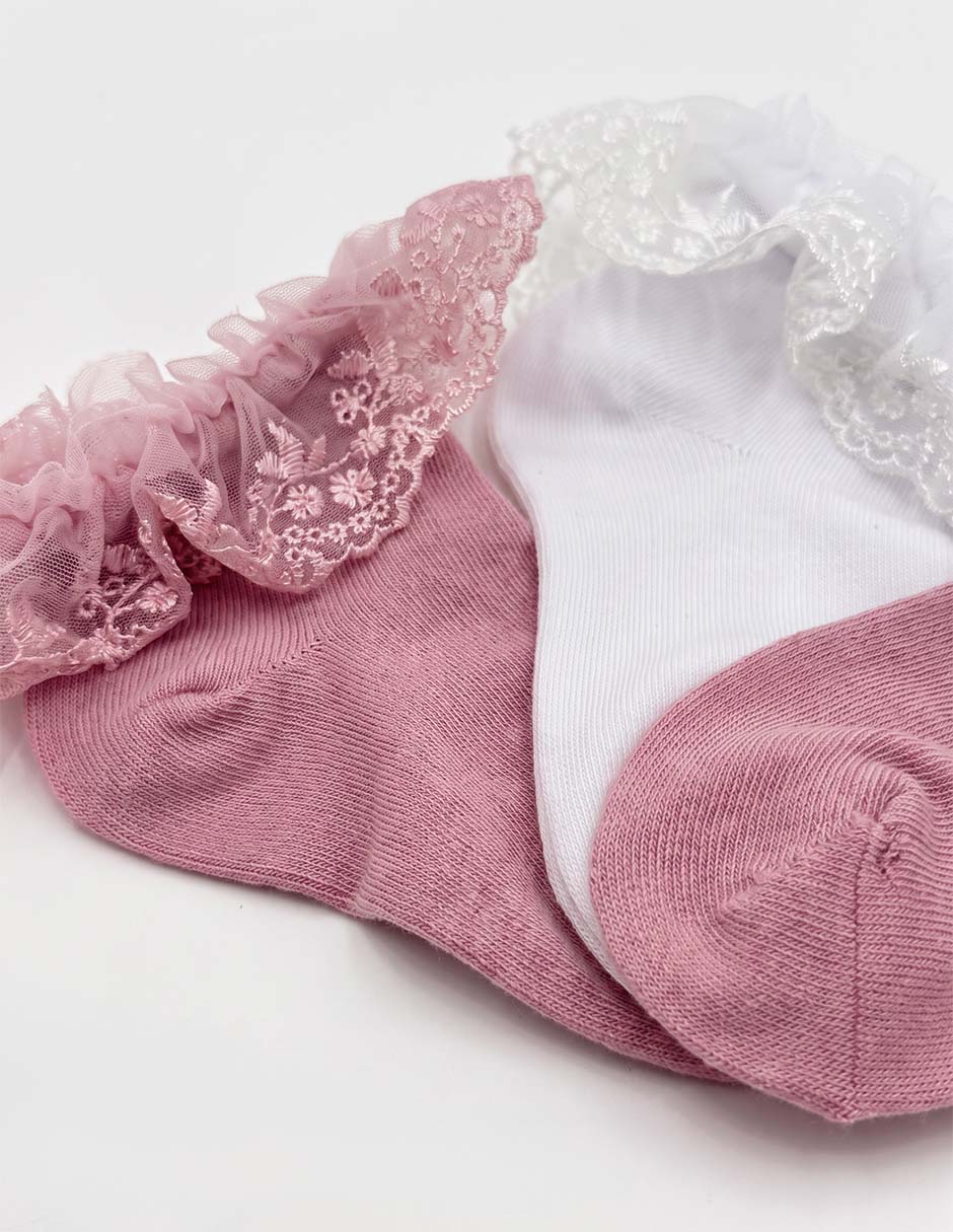 Set calcetín de poliéster para niña 3 pares 4