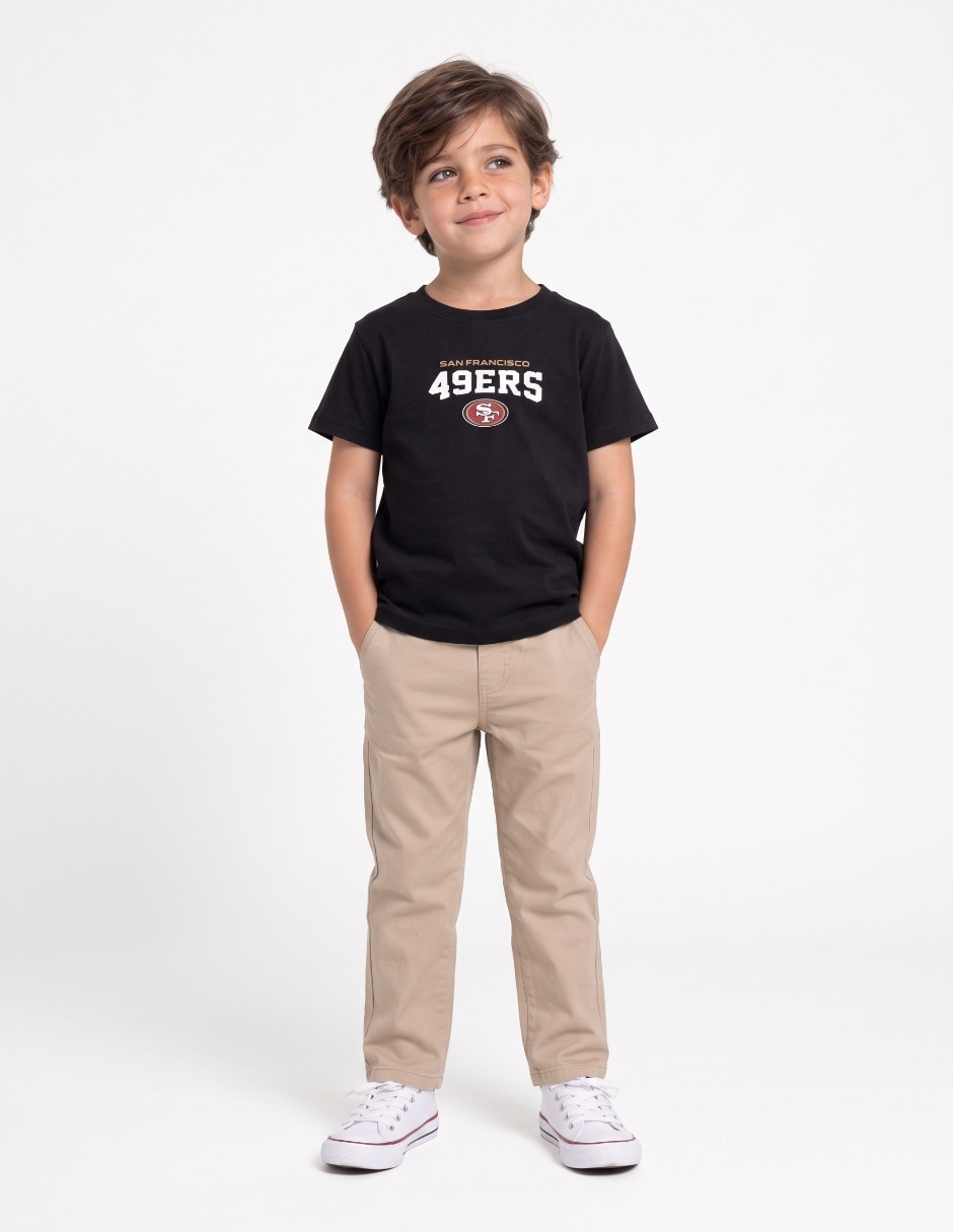 Playera deportiva casual San Francisco 49ers de niño